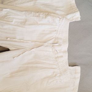 ⚪ Old Navy Light Khaki Linen Pants S ⚪
